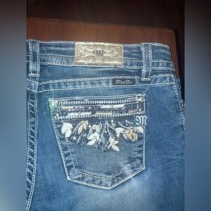 Miss Me Skinny jeans size 31 embellished pockets ￼